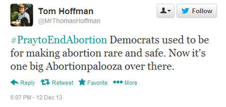 Illustration for article titled #PrayToEndAbortion is trending on Twitter...